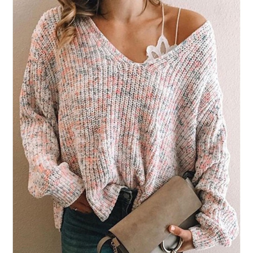 🎉 Host Pick 🎉Confetti Long Sleeve Casual Sweater - Picture 4 of 5